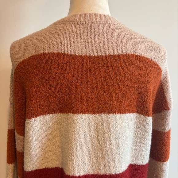 A.N.A. Colorblock Long Sleeve Crew Neck Cozy Knit Sweater Size PXL Fall Winter - Picture 7 of 9